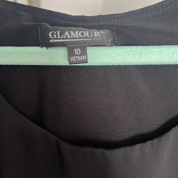 Glamour Women's Chiffon Capelet Dress. Size 10 - Picture 3 of 4